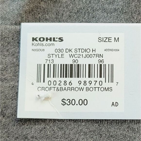 Craft & Barrow Gray Mid Rise Easy Knit Skorts Size M - Picture 5 of 8